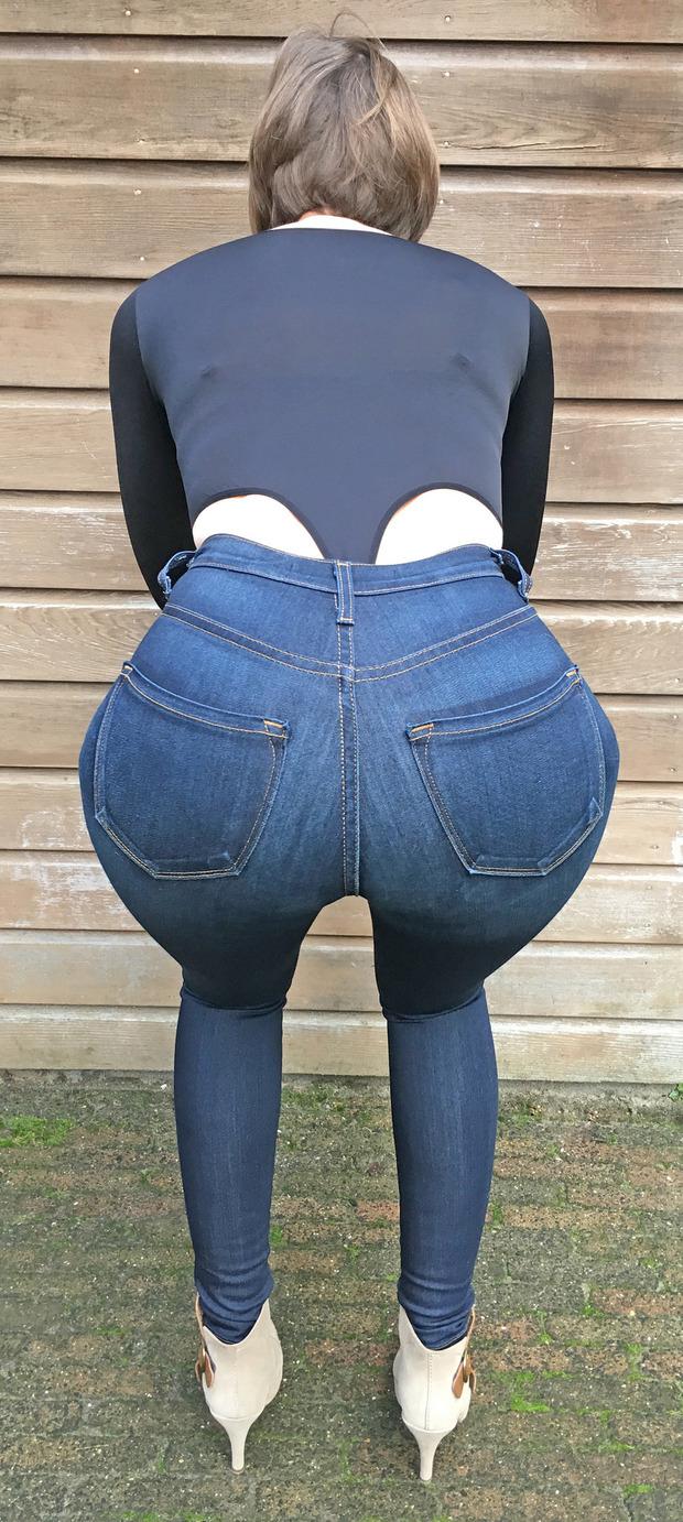 Thick tight jeans