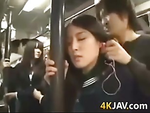 Asian public bus squirt