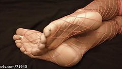 Squeak reccomend tease fishnet foot