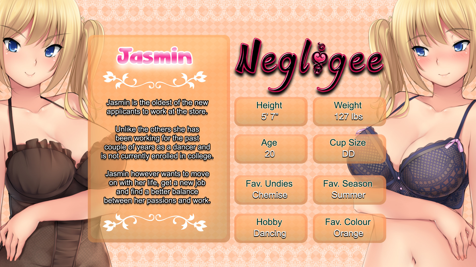 best of Gameplay love stories jasmin negligee
