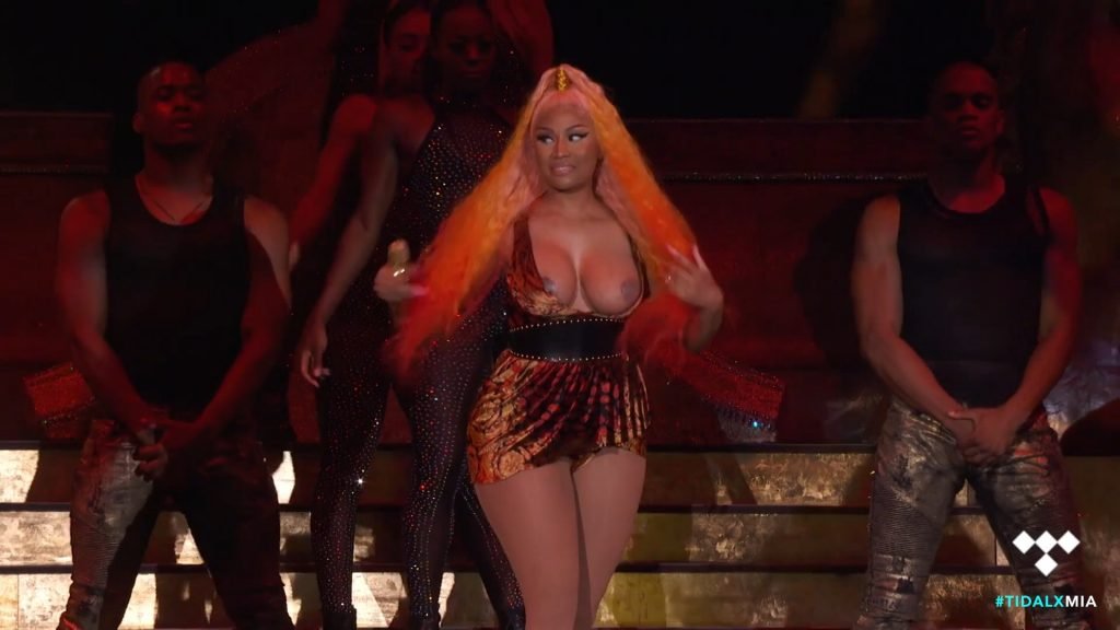 Banjo reccomend nicki minaj nipple slip flashing boobs