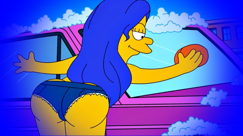 Homer fucks passionately with marge