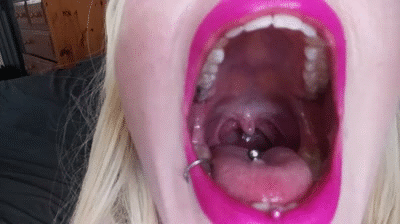 Youtube girl showing some tongue uvula