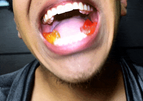 best of Swallowing huge gummies throat