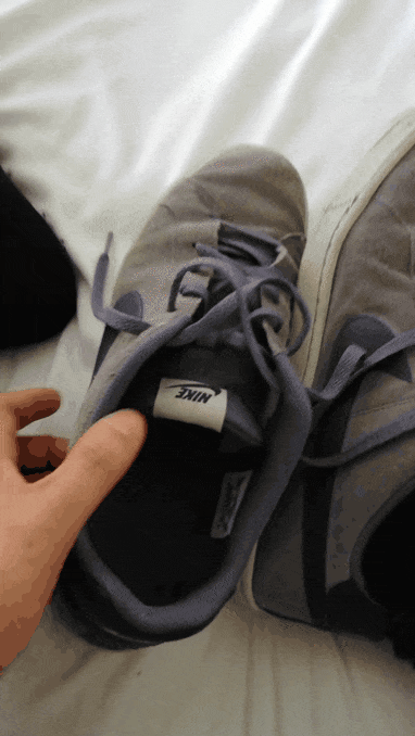 Bad M. F. reccomend take sneakers white socks foot worship