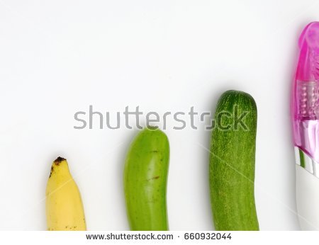 Cute fucking with cucumber eggplant