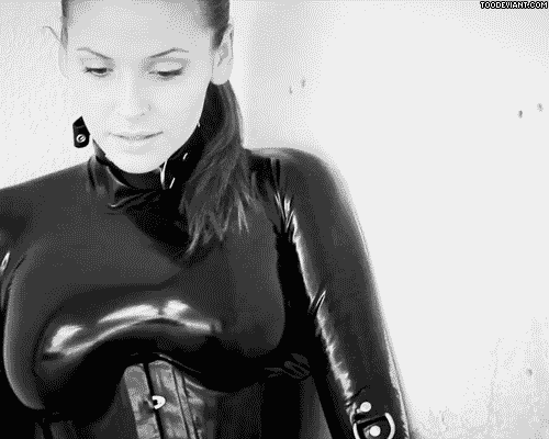 Rellie J. reccomend latex catsuit girl with black rubber