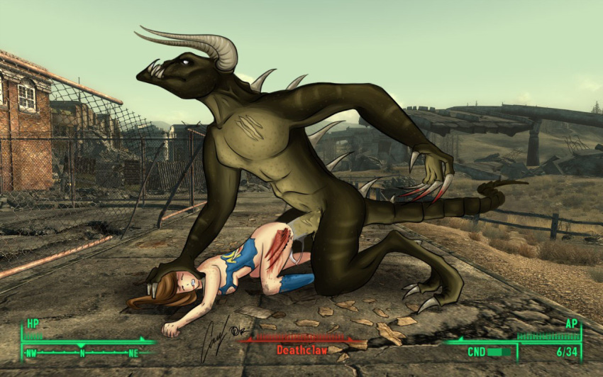 Bitsy reccomend deathclaw testing human cock