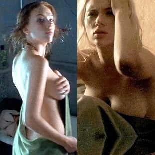 Rare scarlett johansson naked showing jugs