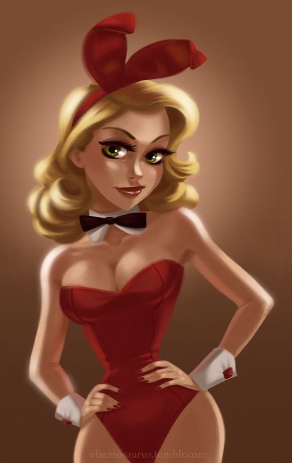 Pinup woman lends hand