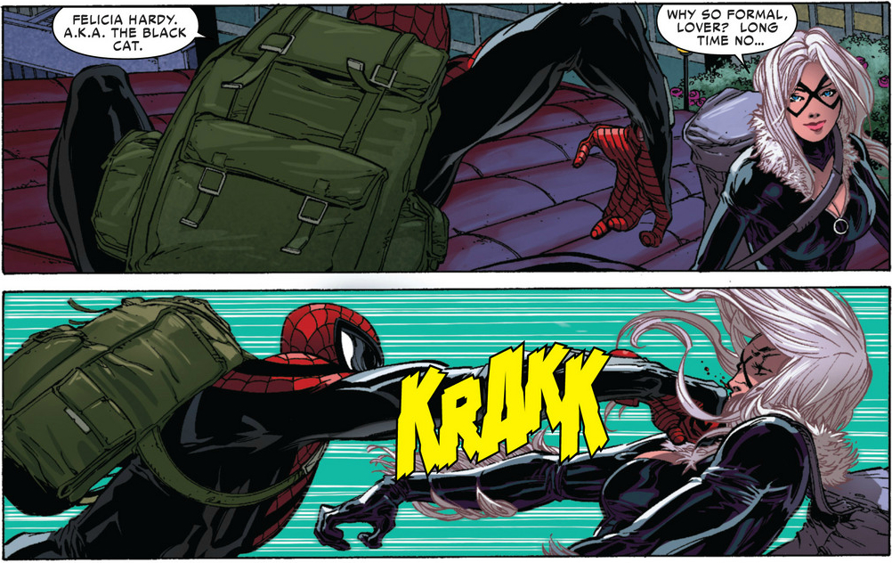 Black catfelicia hardy symbiote cosplay reveals shooter