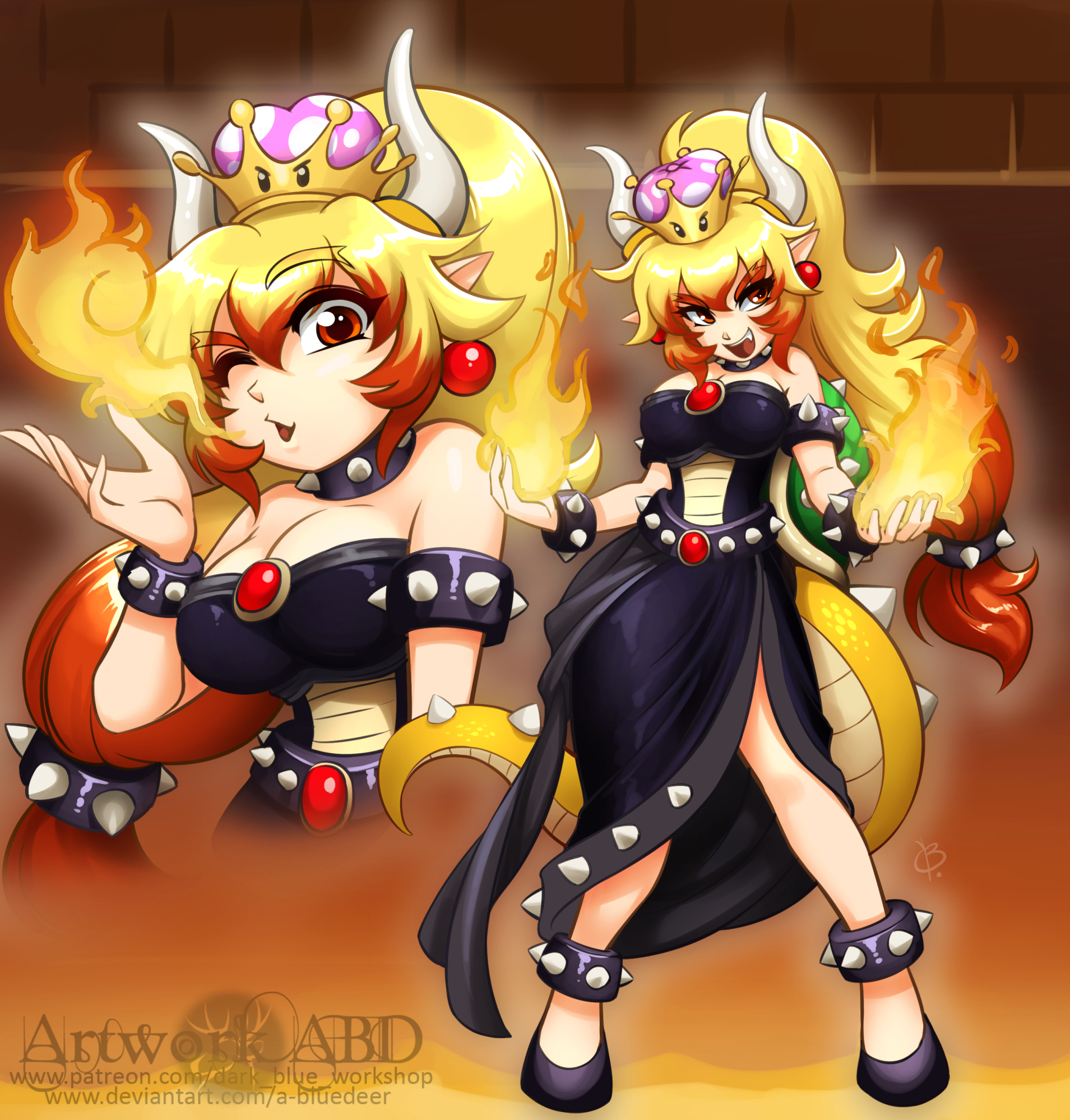 Stopper reccomend sexy smoking leather spikes horns bowsette