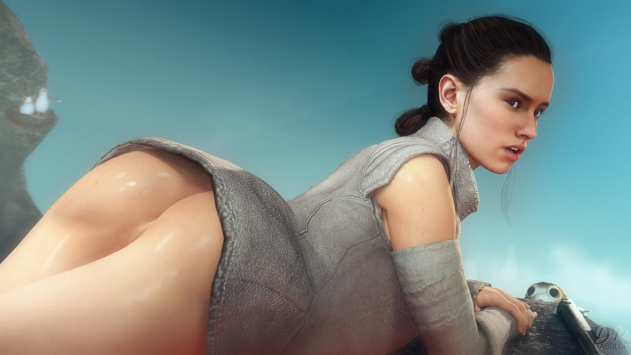 Star Wars: The Force Awakens - Rey and Drdabblur.