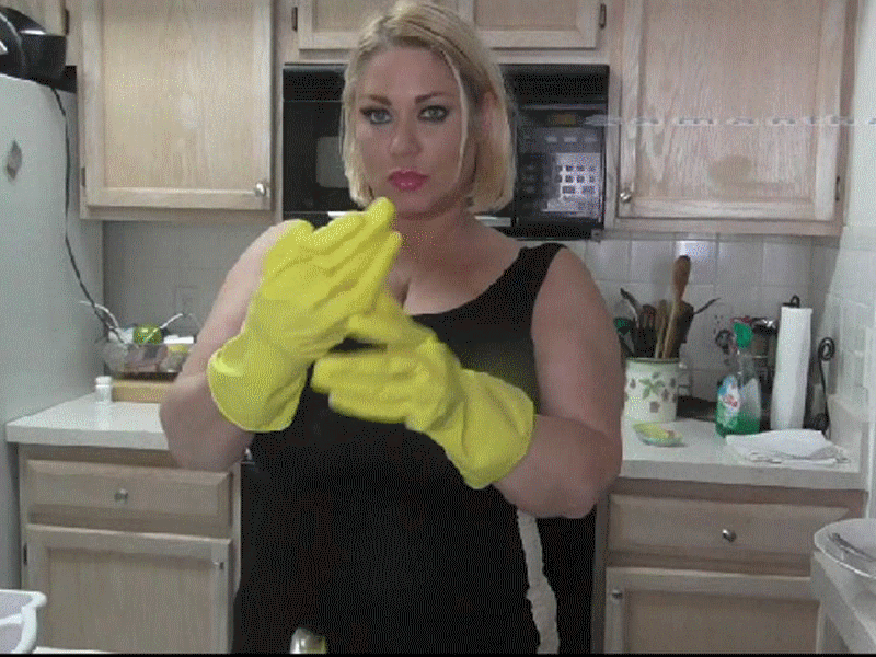 Frog recomended household cleaning gloves with