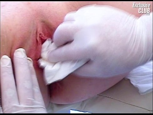 Faye gyno exam pussy gaping with