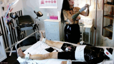 best of Tatooed before impaling dildo roughing slave